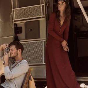 Free People FP Beach El Topo Miles of Henley Dress